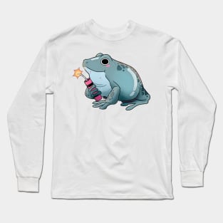 Frog Toad Ribbit with TNT dynamite stick Long Sleeve T-Shirt